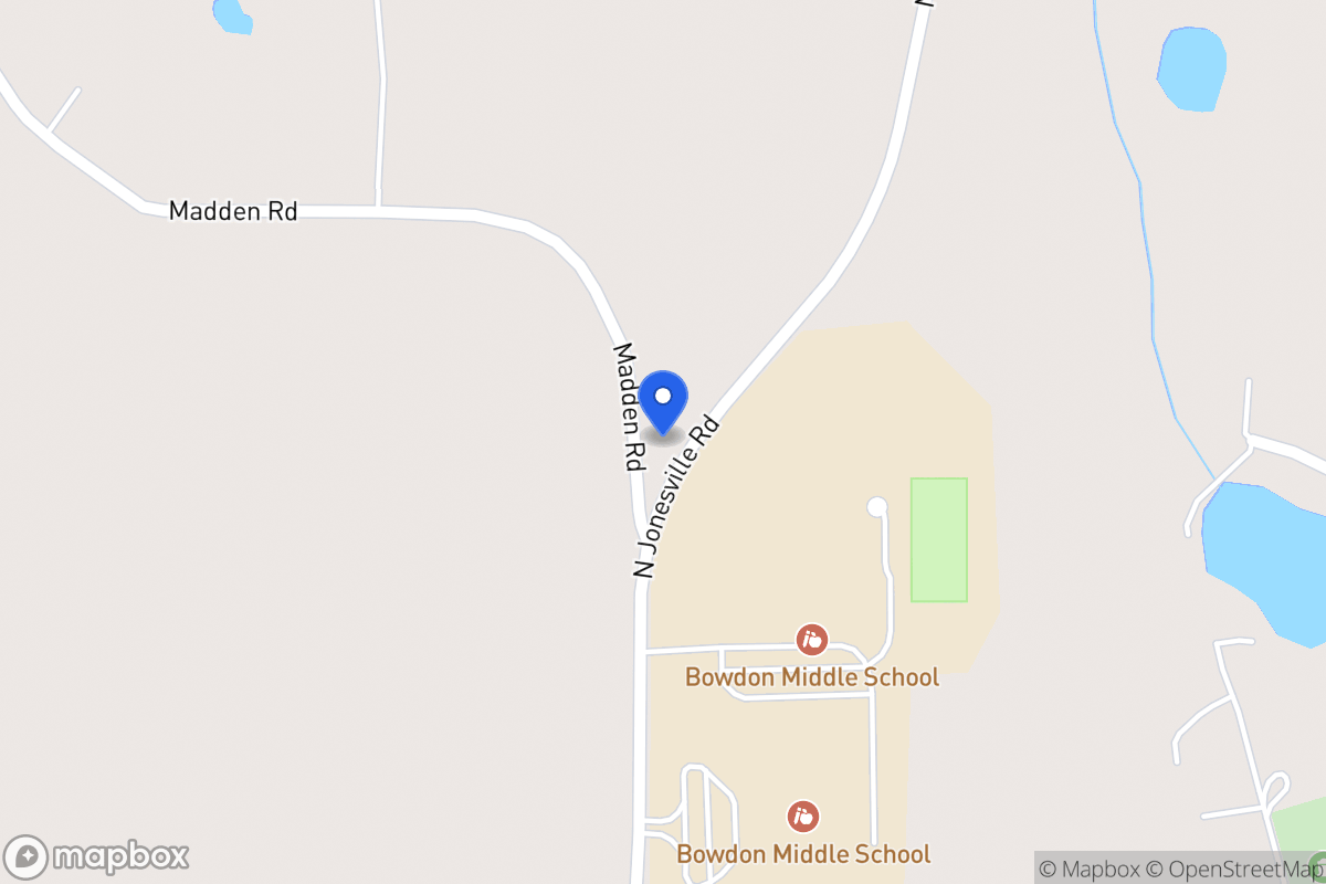 Map of 222 N Jonesville Rd