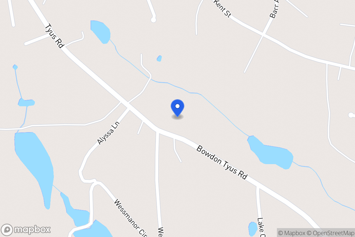 Map of 813 A Bowdon Tyus Rd