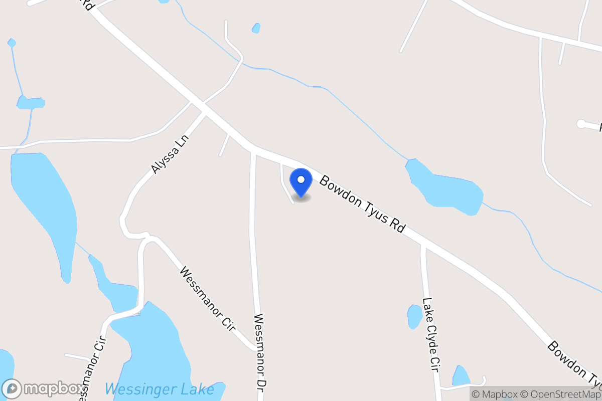 Map of 818 Bowdon Tyus Rd