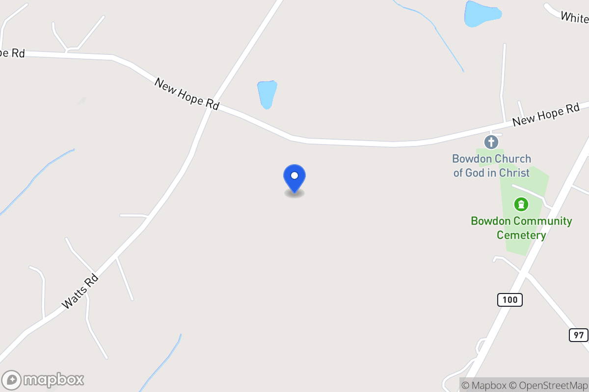 Map of New Hope Rd