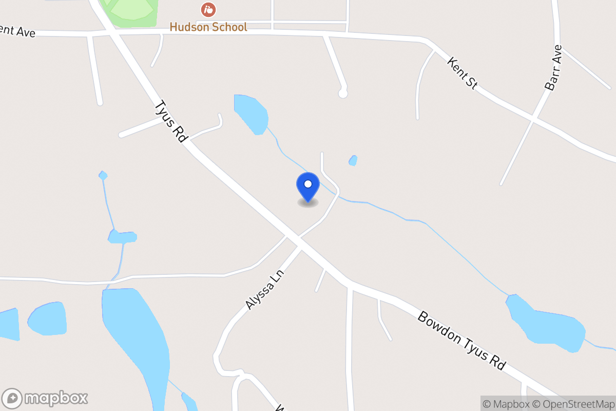 Map of 807 Bowdon Tyus Rd
