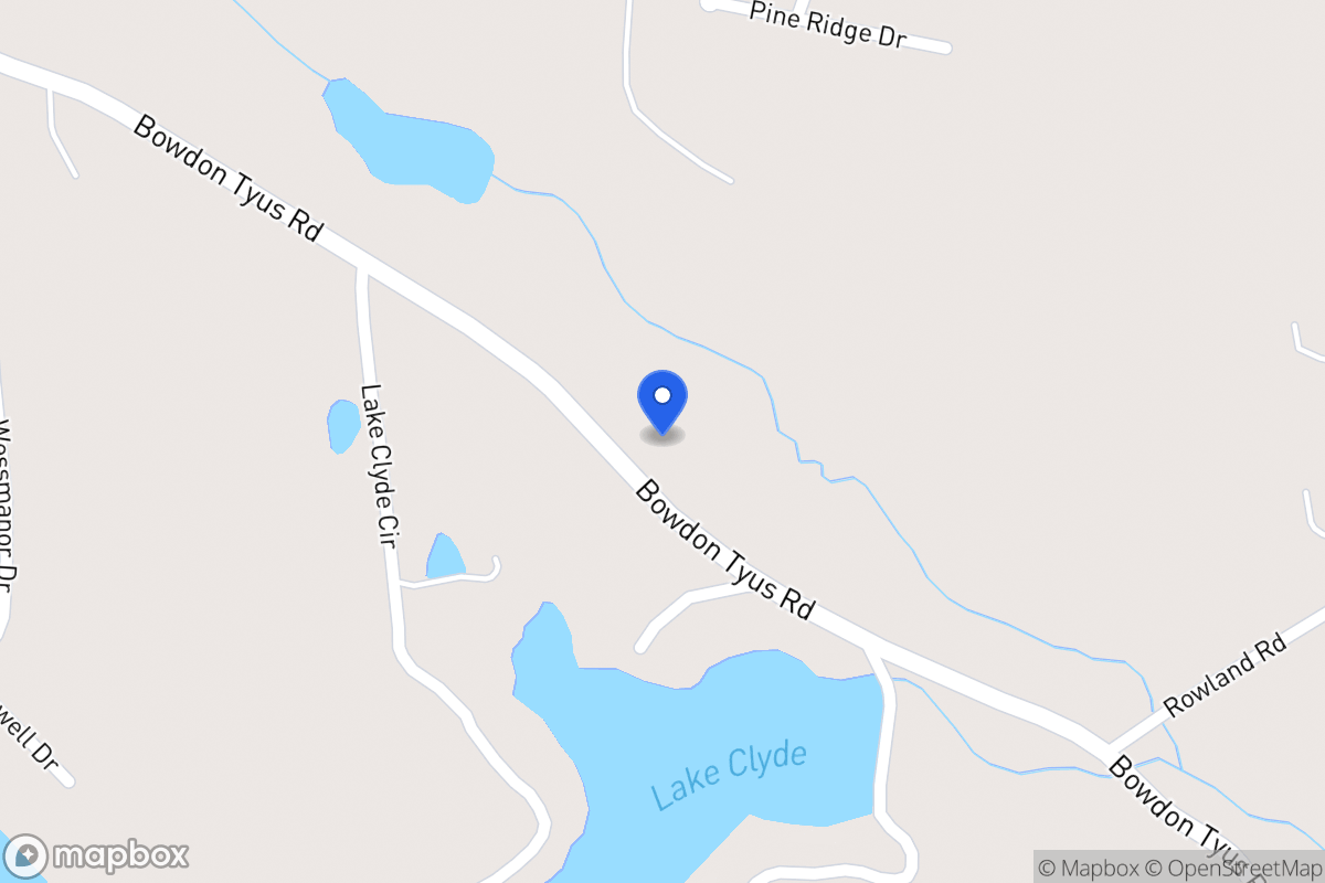 Map of 1040 Bowdon Tyus Rd