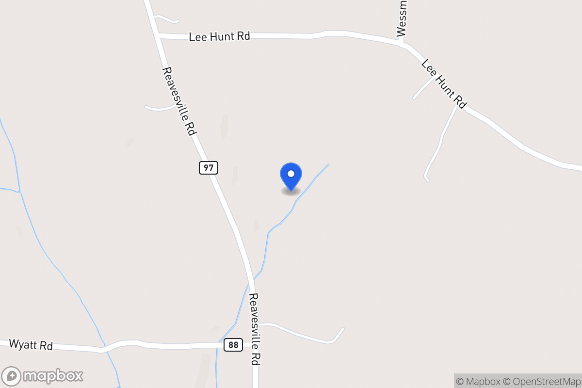 Map of 416 Reavesville Rd