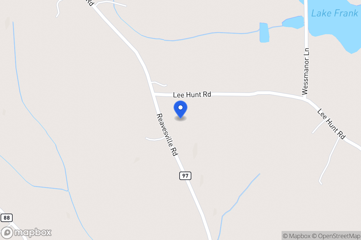 Map of 358 Reavesville Rd