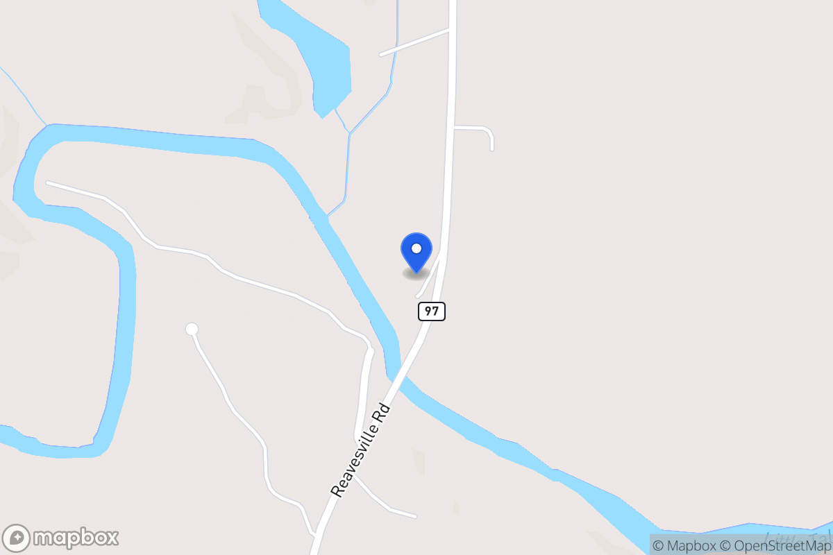 Map of 687 Reavesville Rd