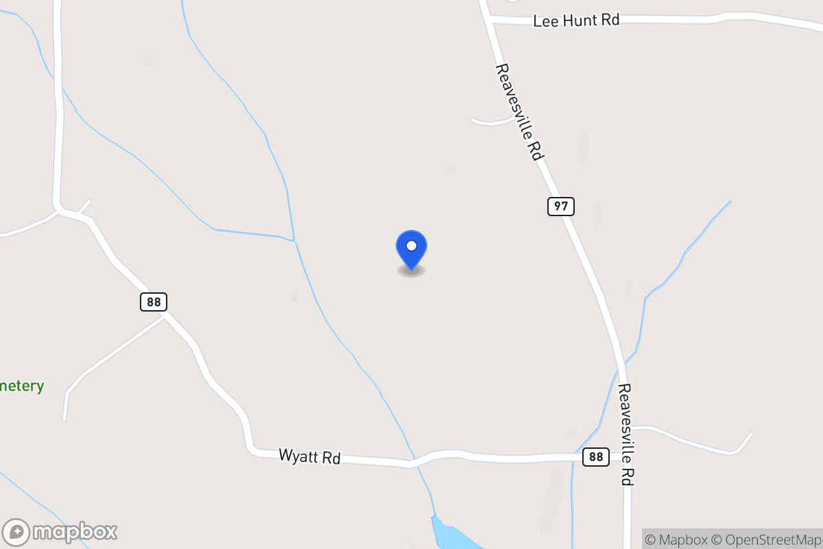 Map of 379 Reavesville Rd