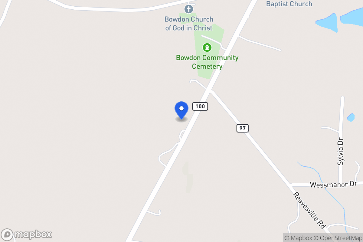 Map of 93 Reavesville Rd