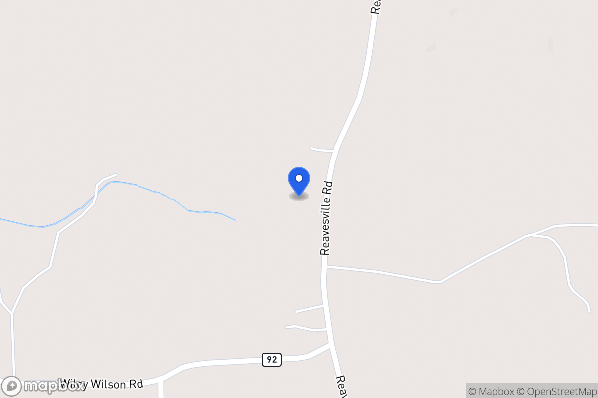 Map of 1217 Reavesville Rd