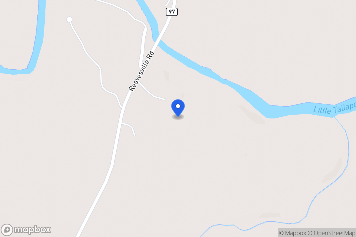 Map of 858 Reavesville Rd