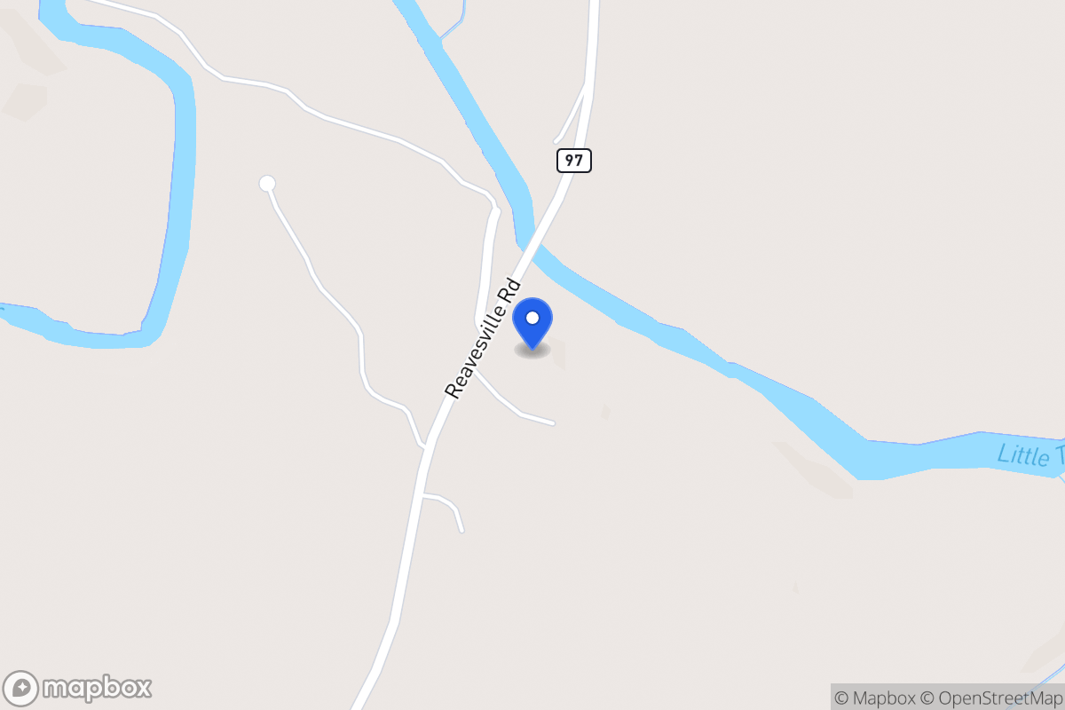 Map of 796 Reavesville Rd
