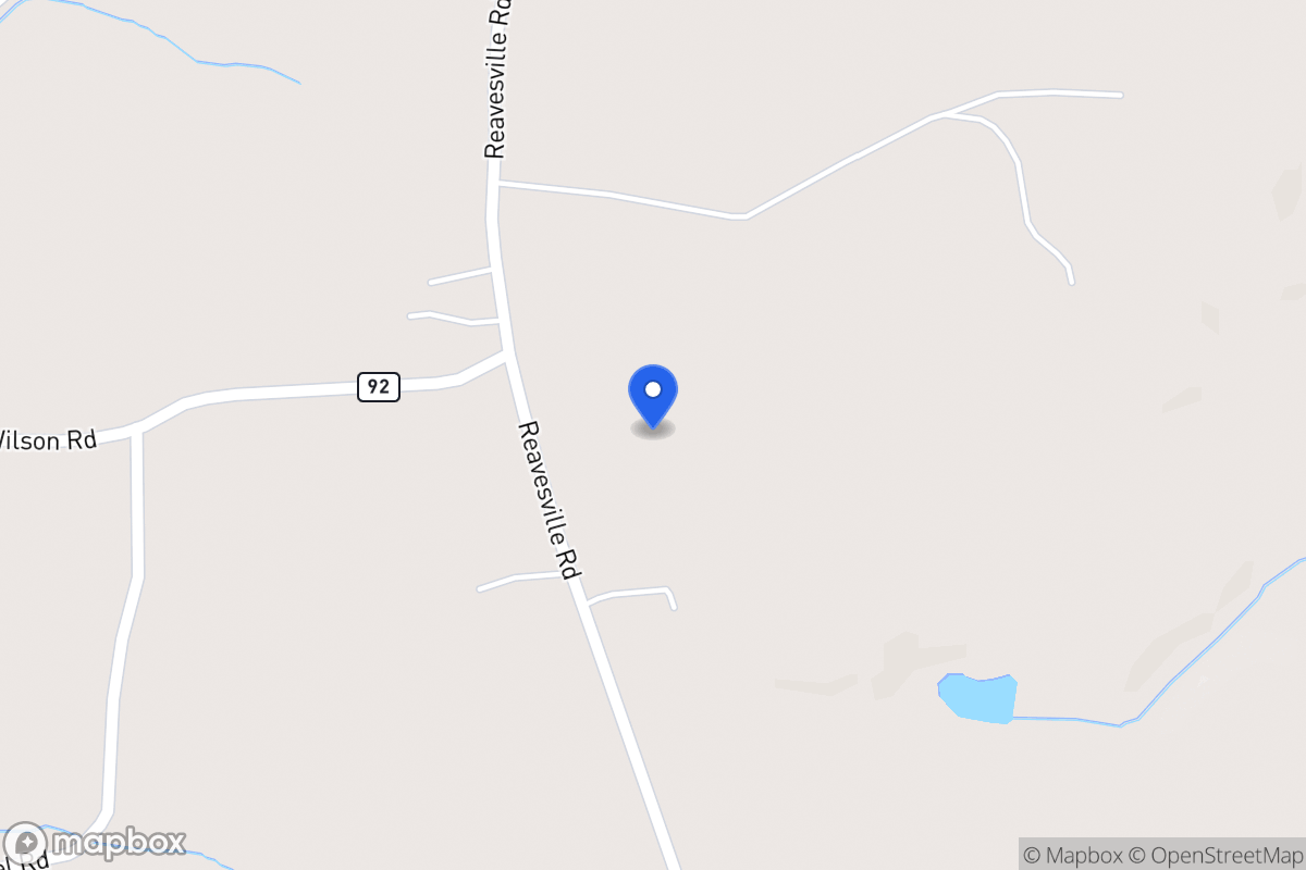 Map of 1318 Reavesville Rd