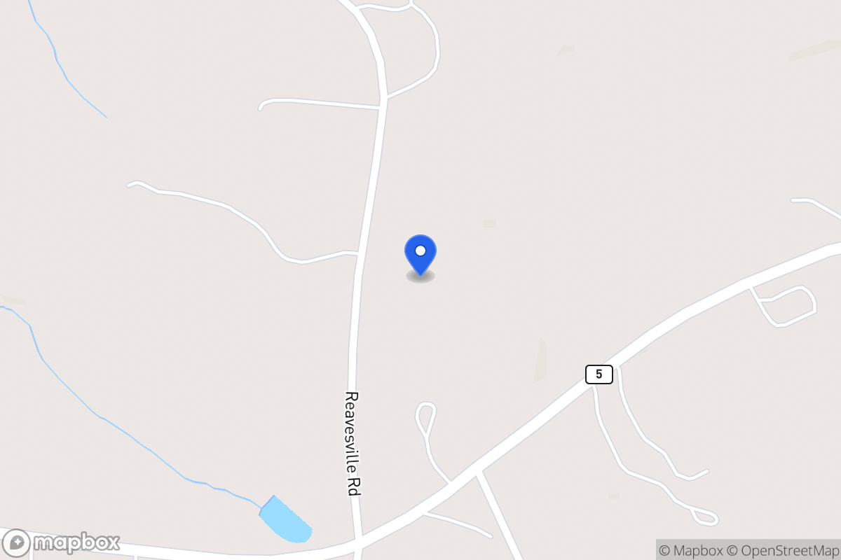 Map of 1800 Reavesville Rd