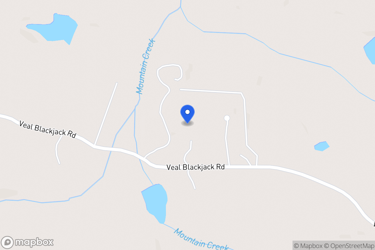 Map of 397 Veal Blackjack Rd