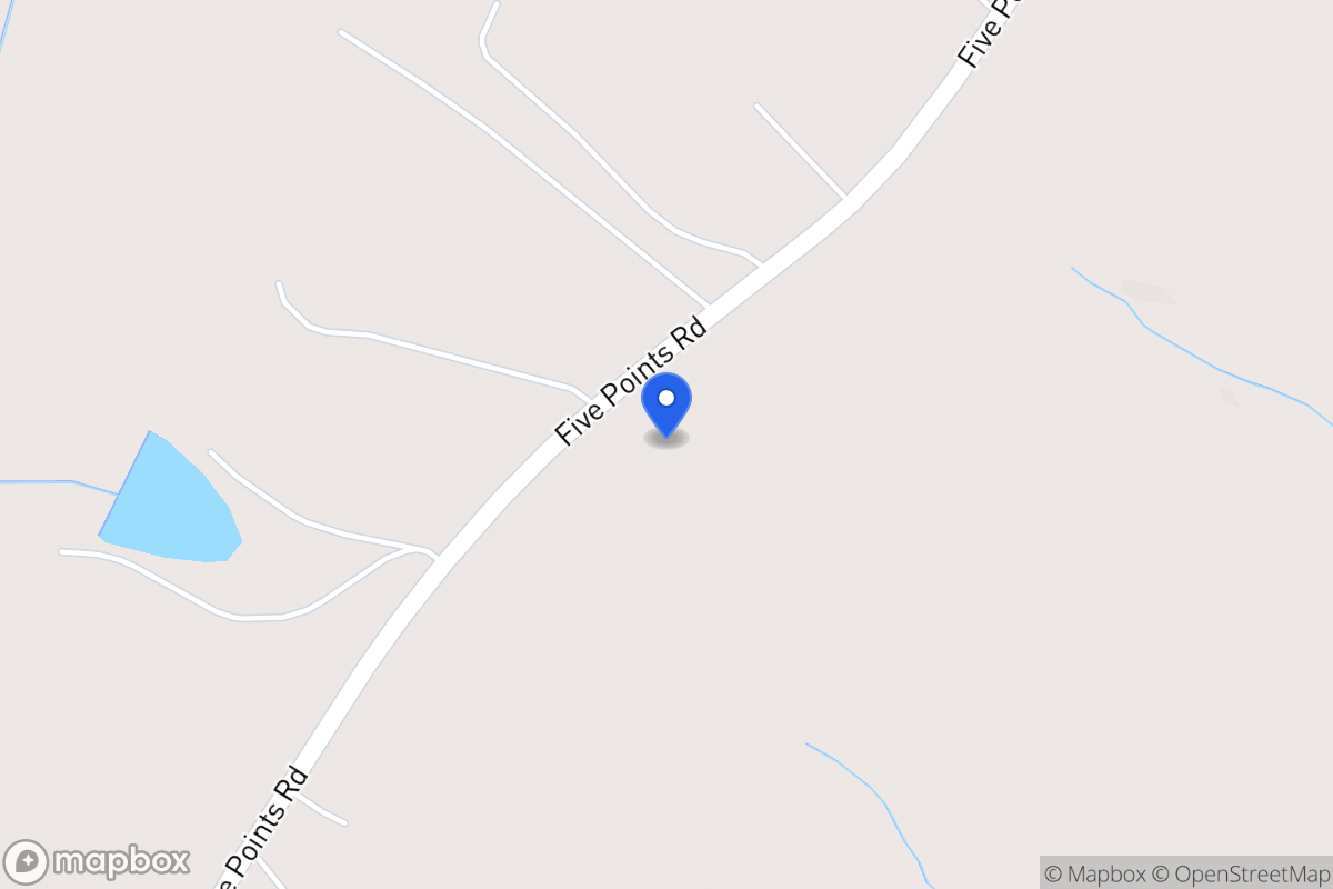Map of 1370 Five Points Rd