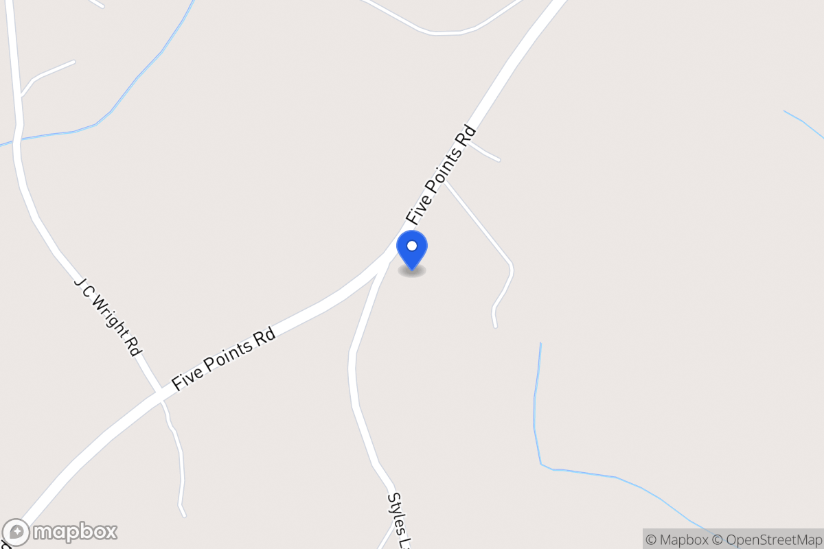 Map of 1596 Five Points Rd