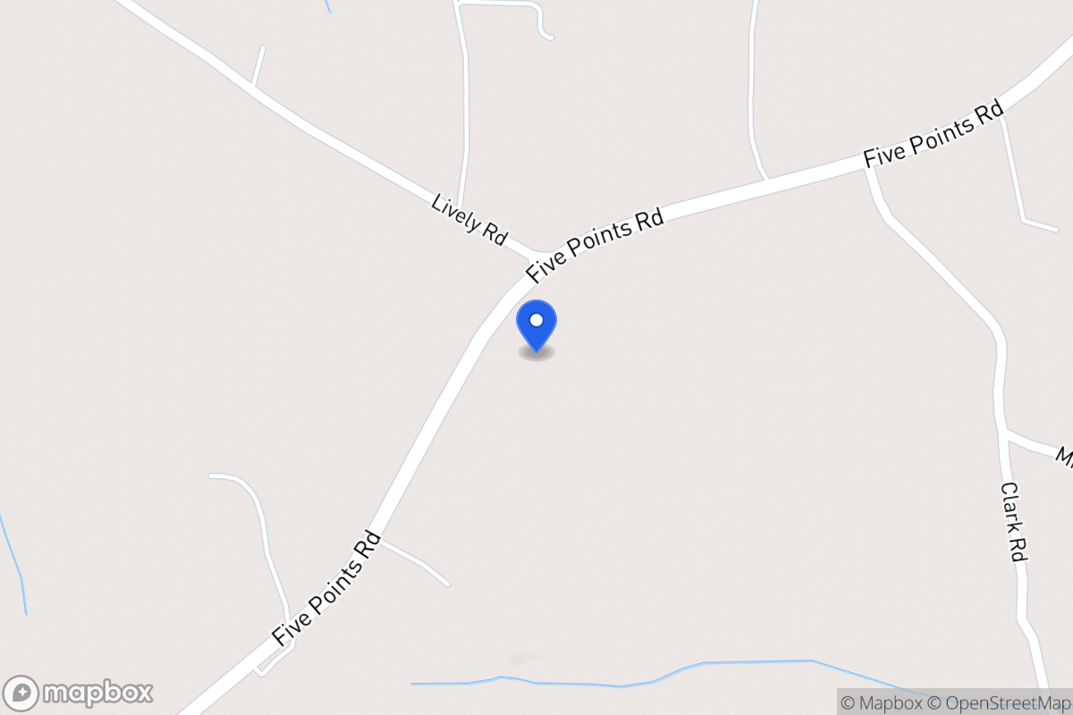 Map of 2164 Five Points Rd