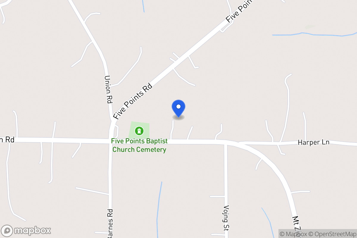 Map of 5741 Mt Zion Rd