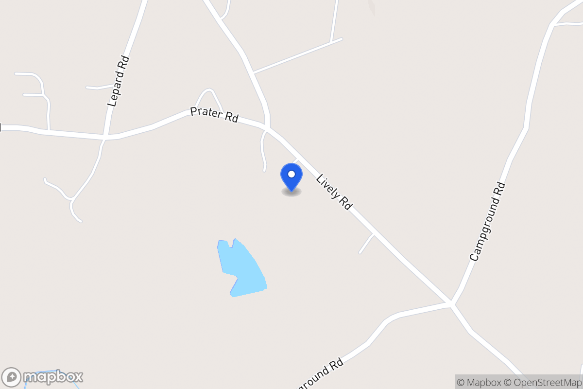Map of 447 Lively Rd