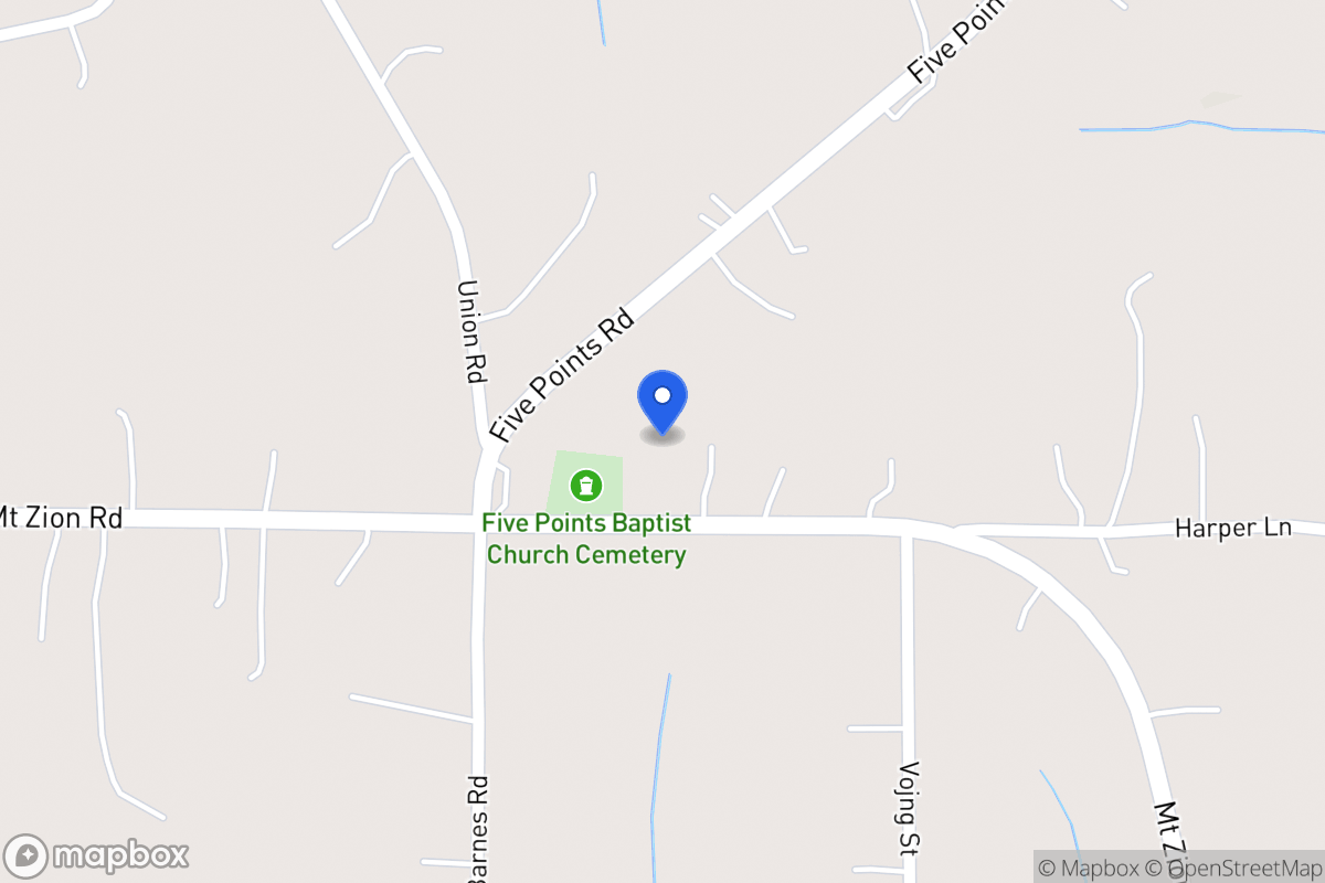 Map of 5763 Mt Zion Rd
