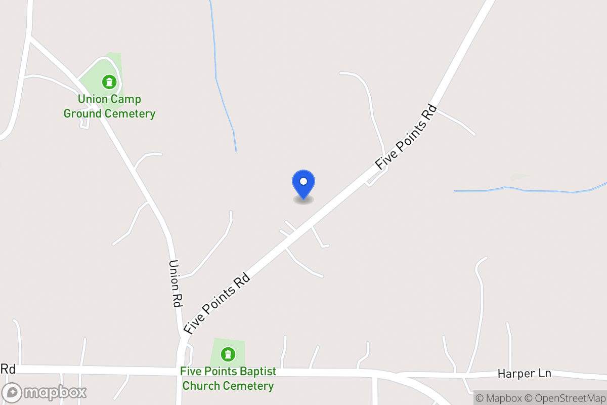 Map of 2345 Five Points Rd