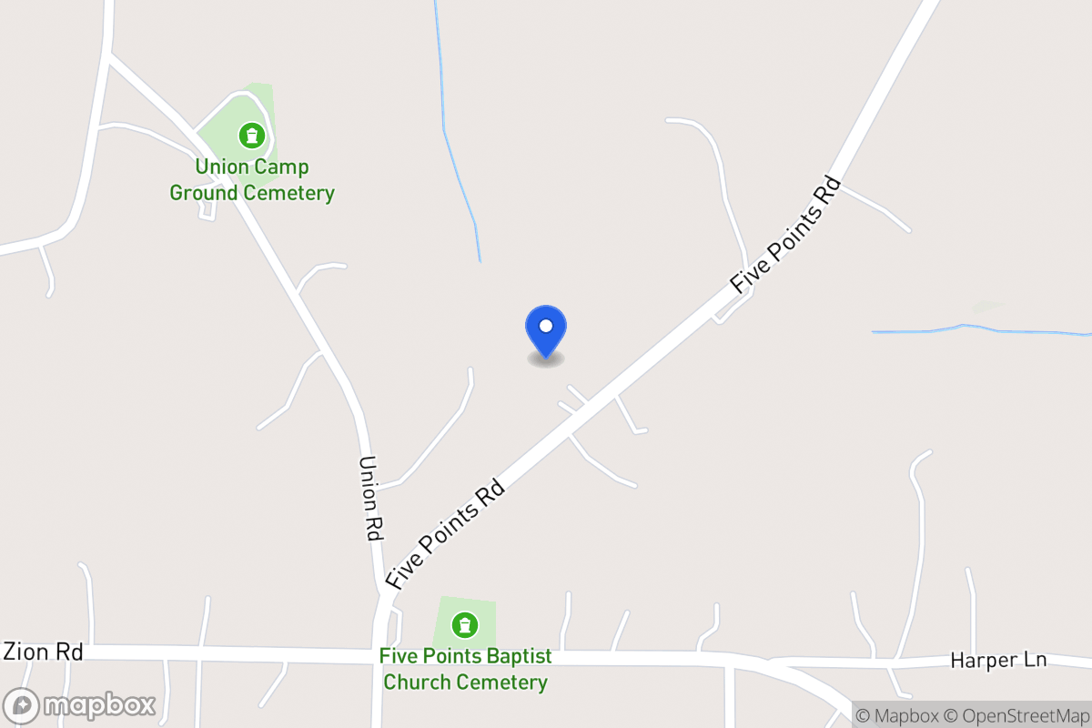 Map of 2365 Five Points Rd