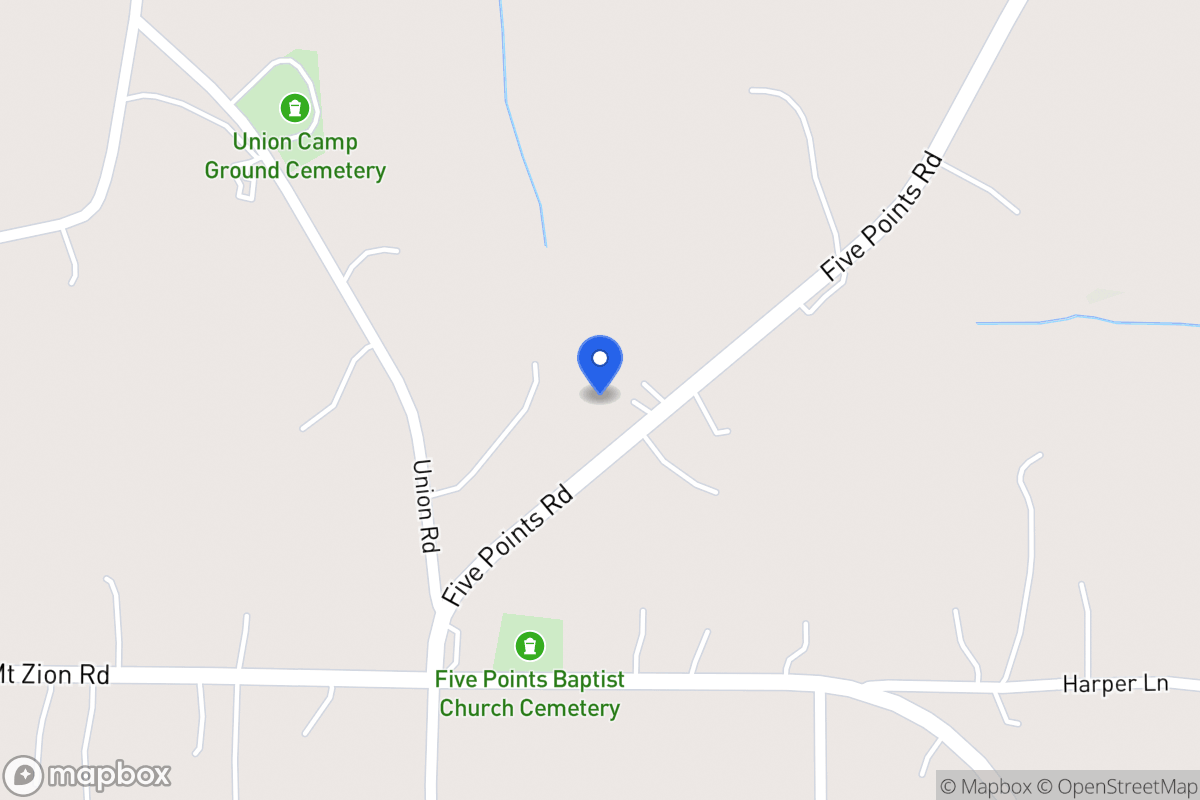 Map of 2373 Five Points Rd