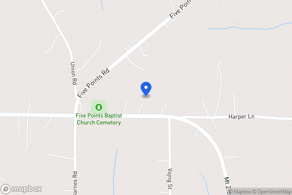 Map of 5723 Mt Zion Rd