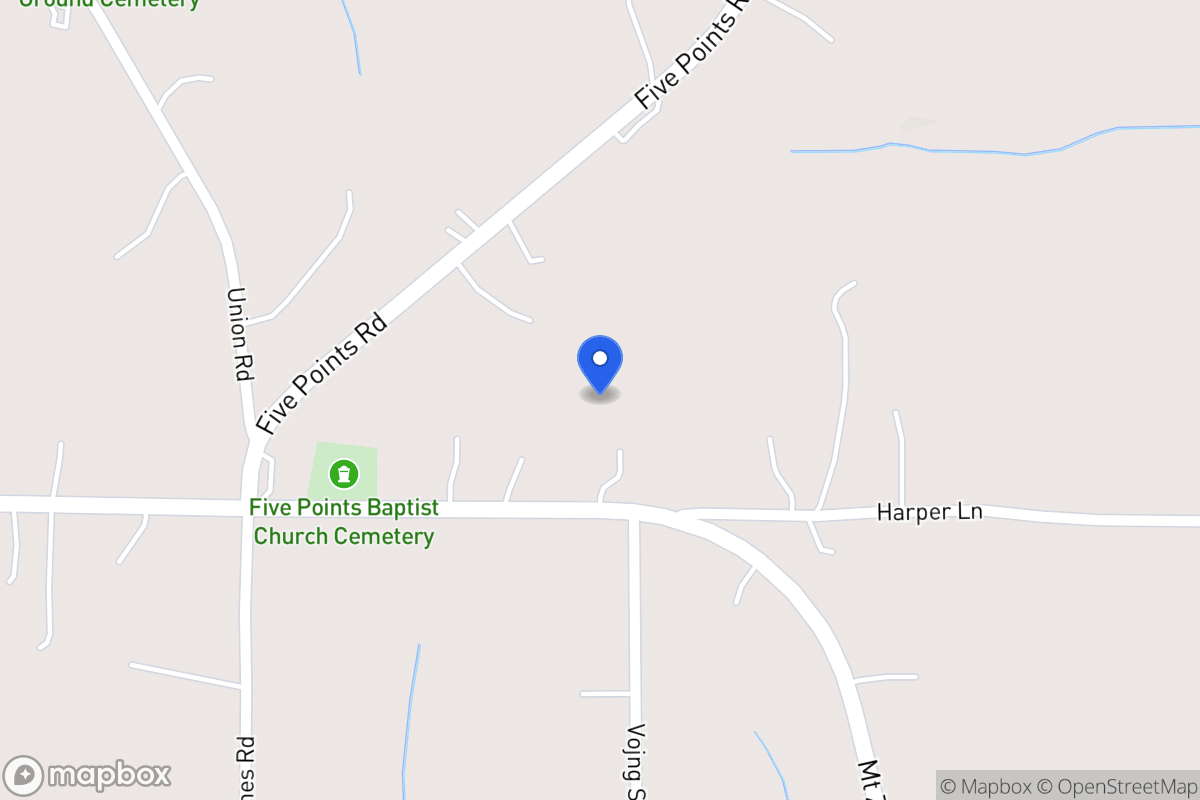 Map of 5707 Mt Zion Rd