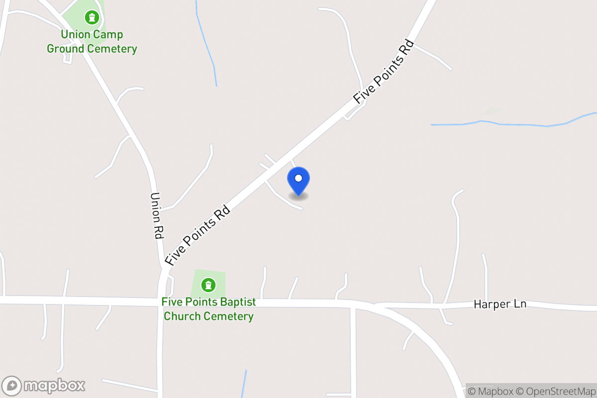Map of 2370 Five Points Rd