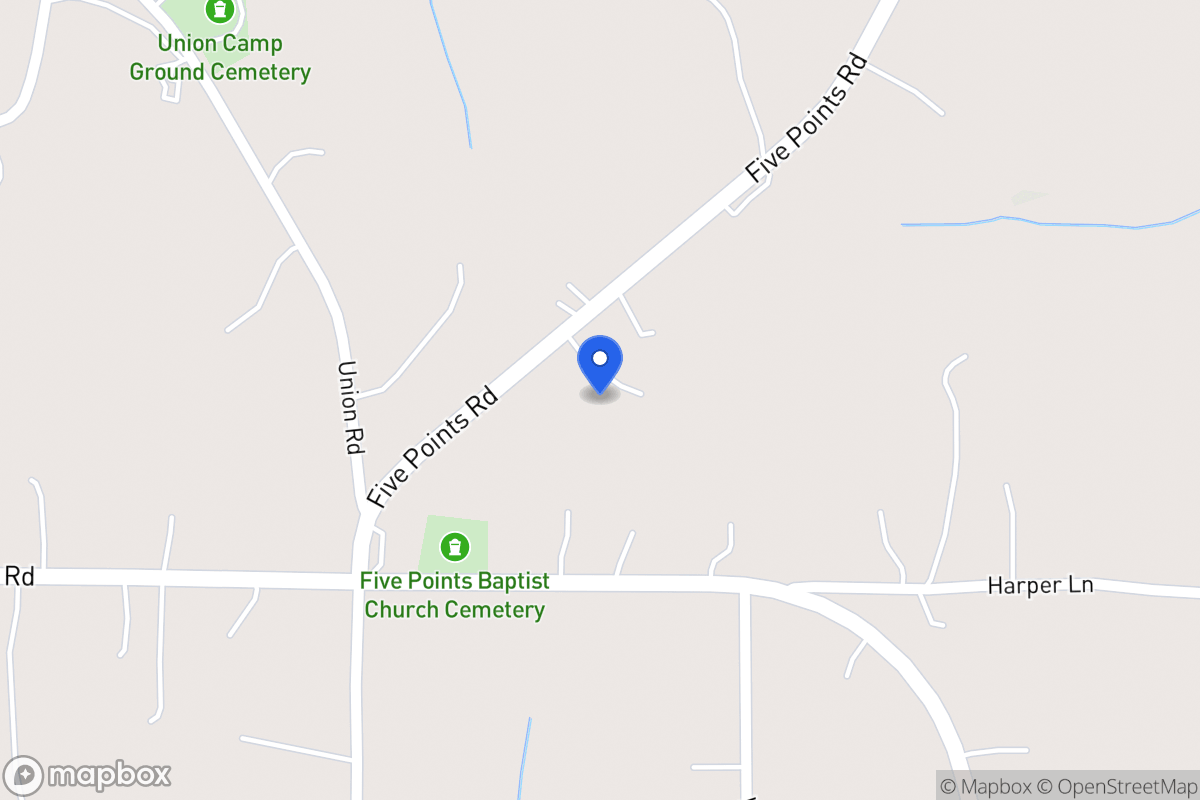 Map of 2382 Five Points Rd