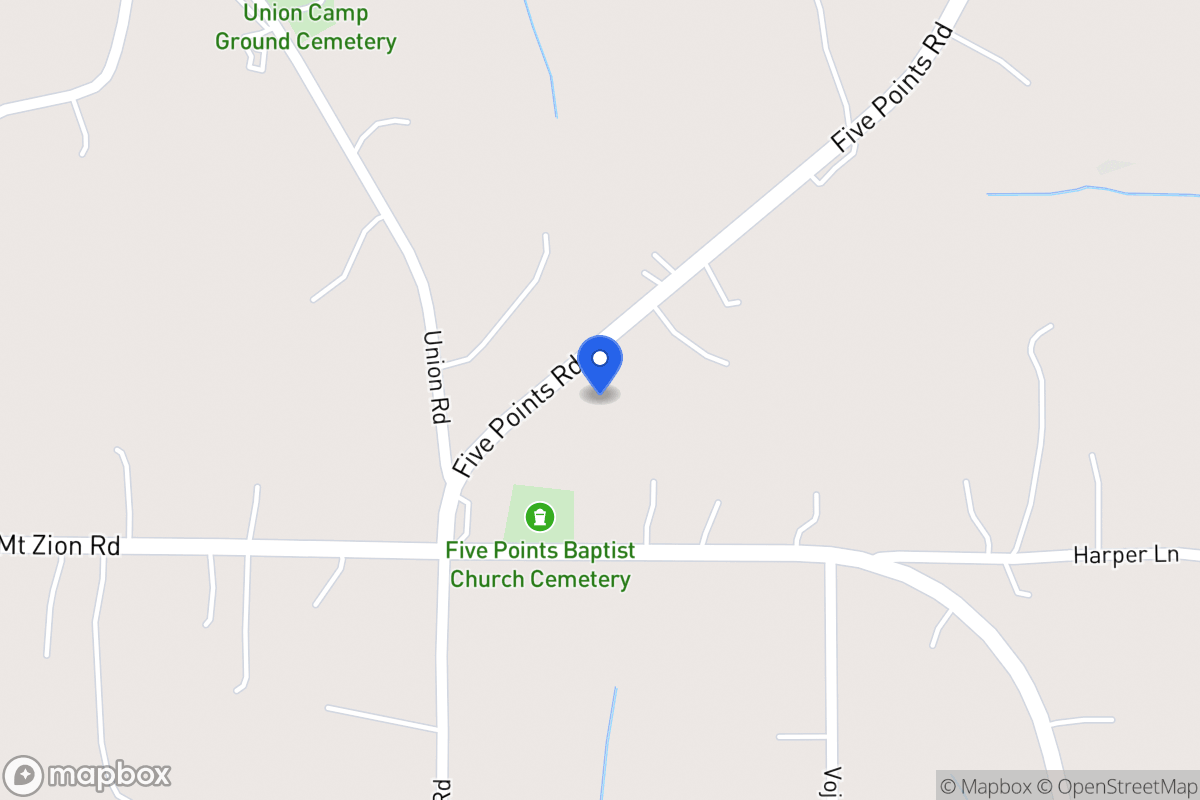 Map of 2400 Five Points Rd