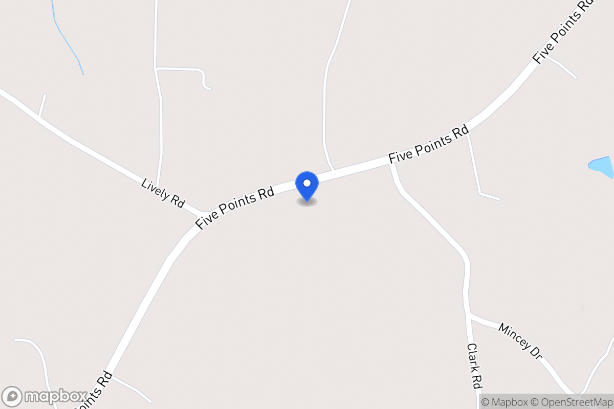 Map of 2090 Five Points Rd