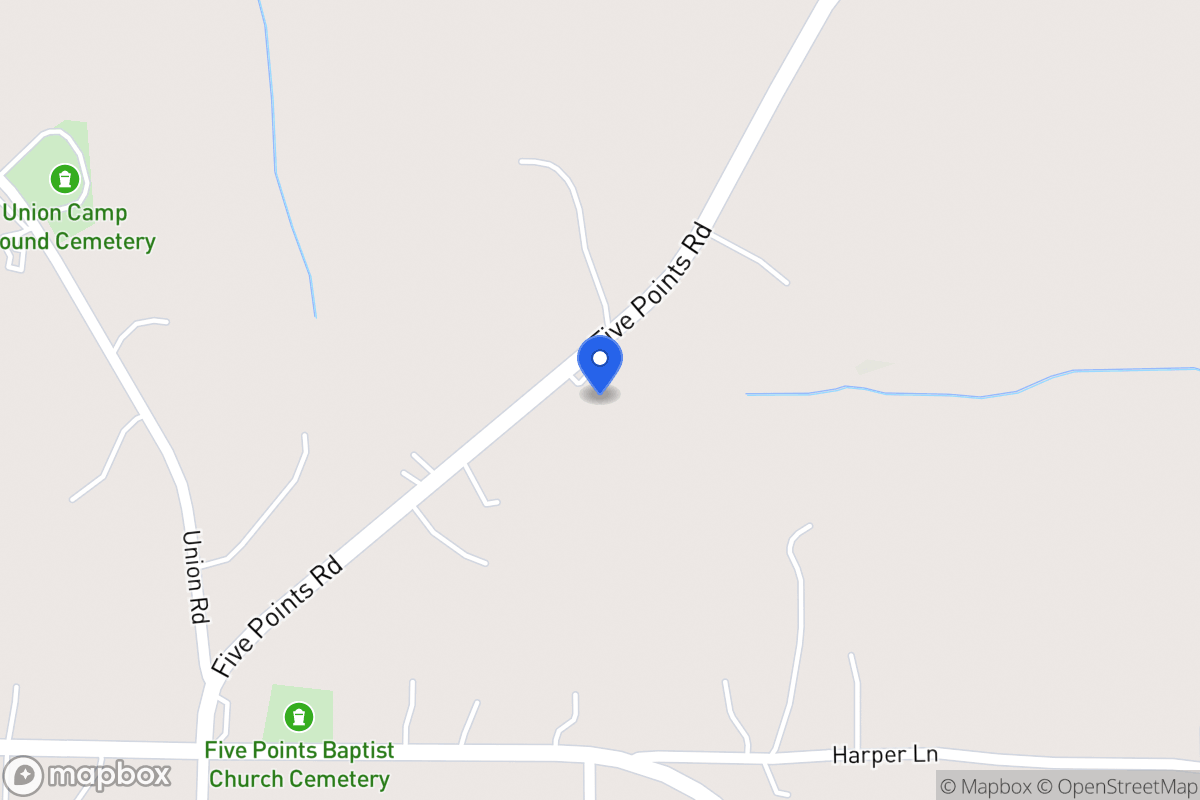 Map of 2298 Five Points Rd