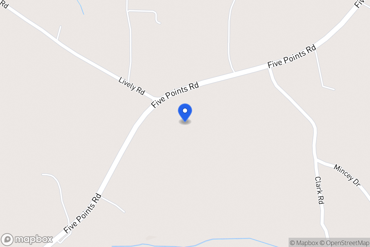 Map of 2098 Five Points Rd
