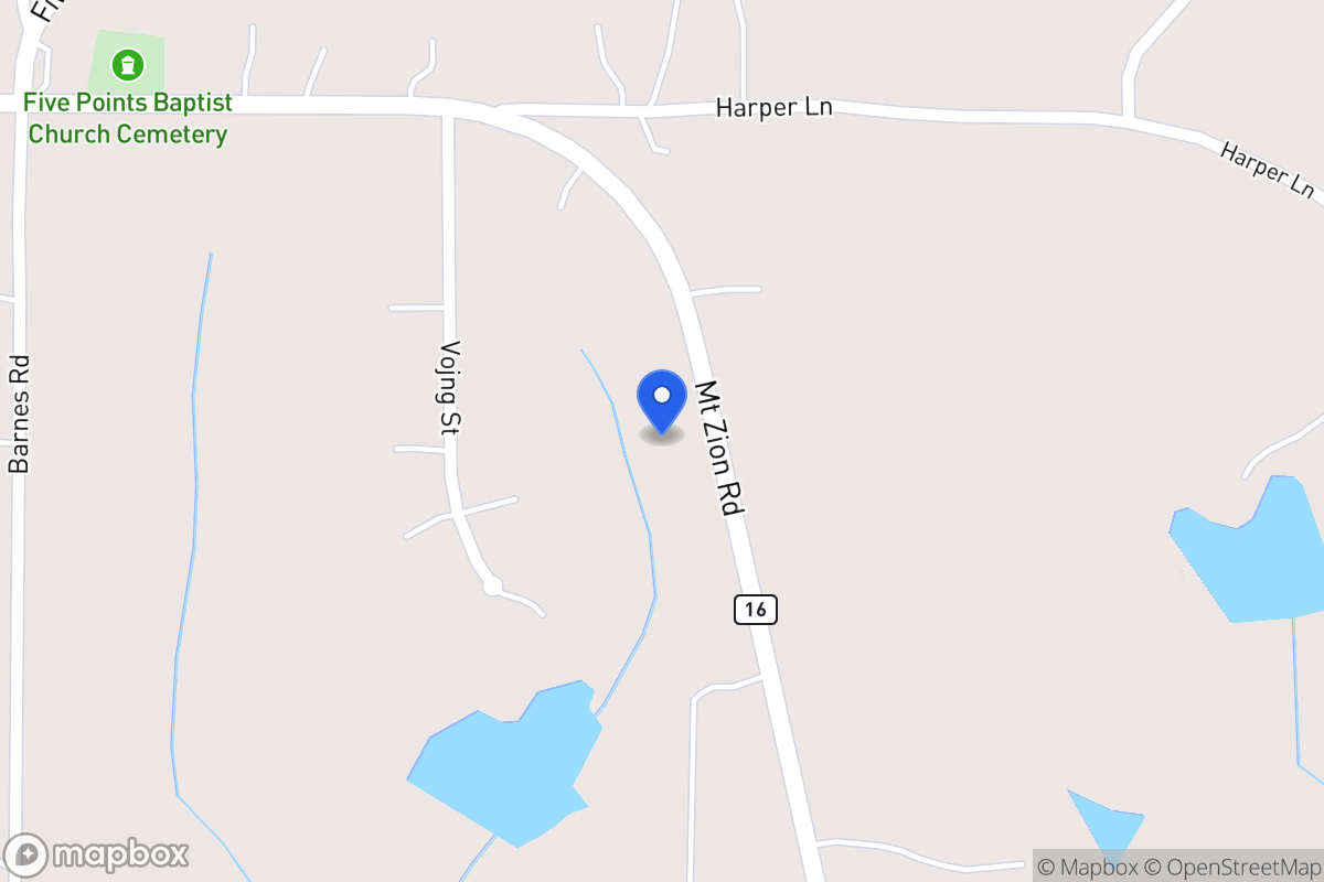 Map of 5540 Mt Zion Rd