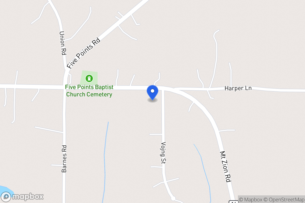 Map of 5700 Mt Zion Rd