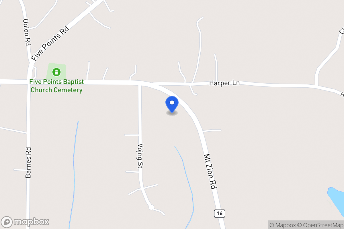 Map of 5594 Mt Zion Rd