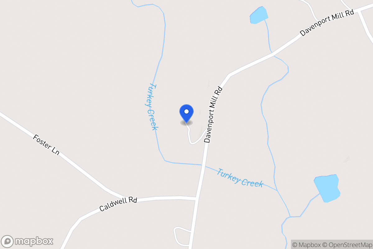 Map of 1524 Davenport Mill Rd