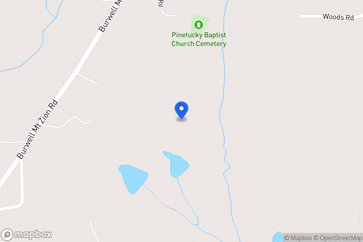 Map of Burwell Mt Zion Rd