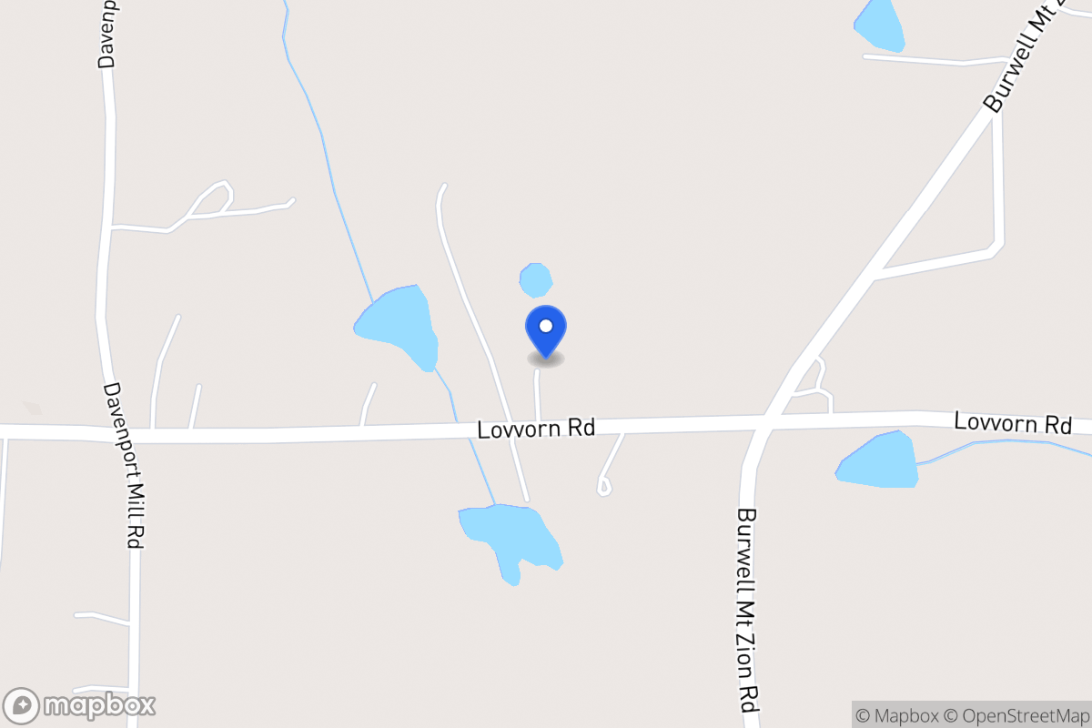 Map of 3989 Lovvorn Rd