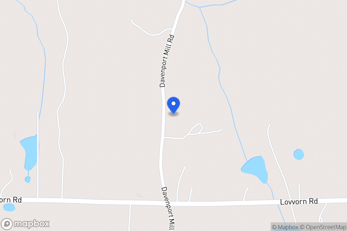 Map of 749 Davenport Mill Rd