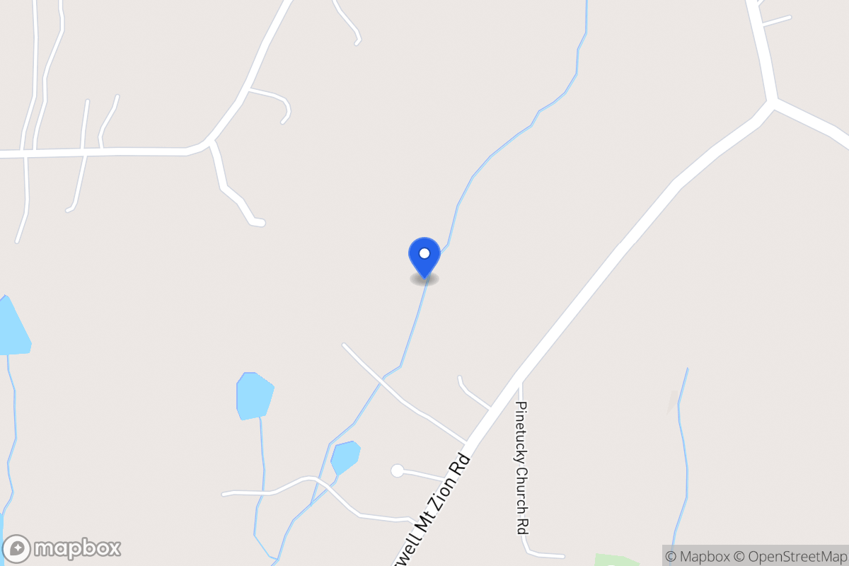 Map of 1080 Burwell Mt Zion Rd