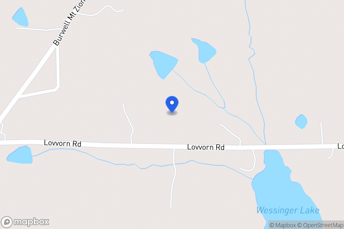 Map of 3683 Lovvorn Rd