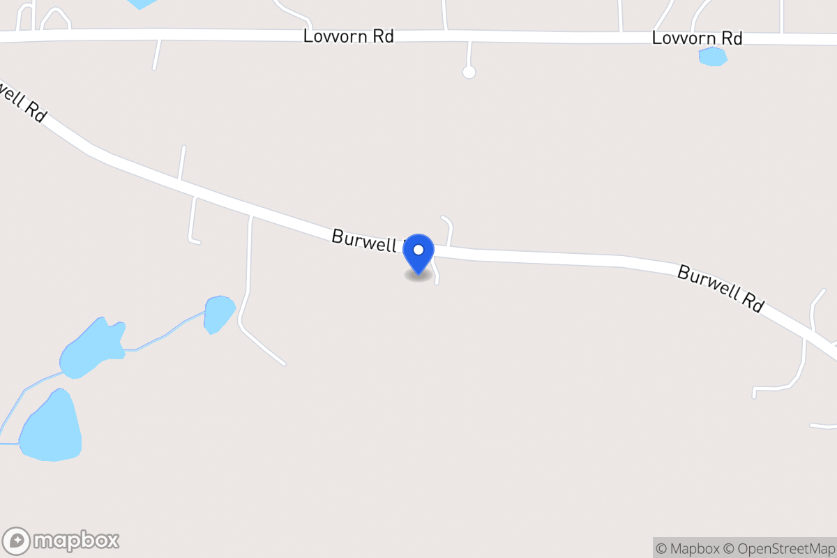 Map of 2256 Burwell Rd