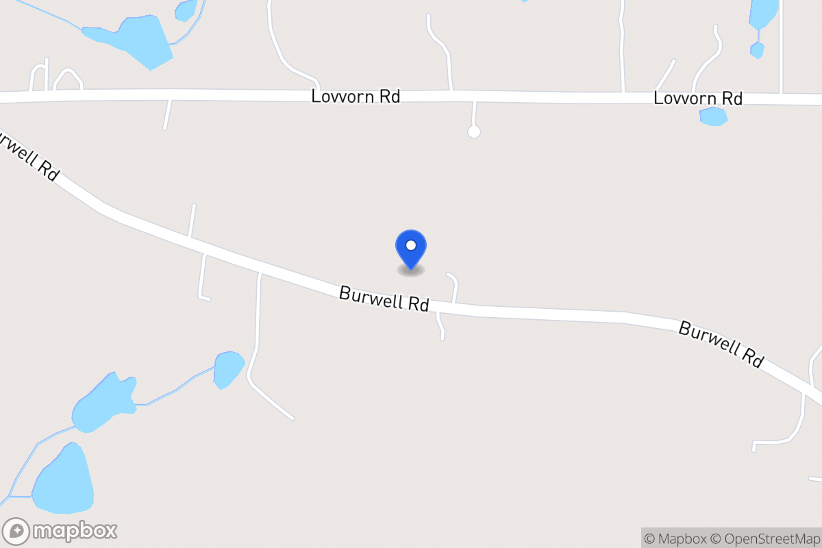 Map of 2251 Burwell Rd