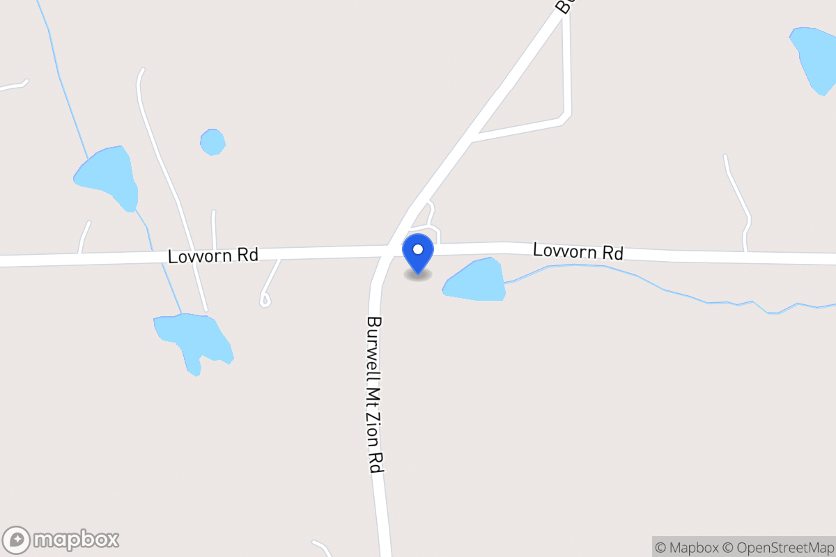 Map of 707 Burwell Mt Zion Rd