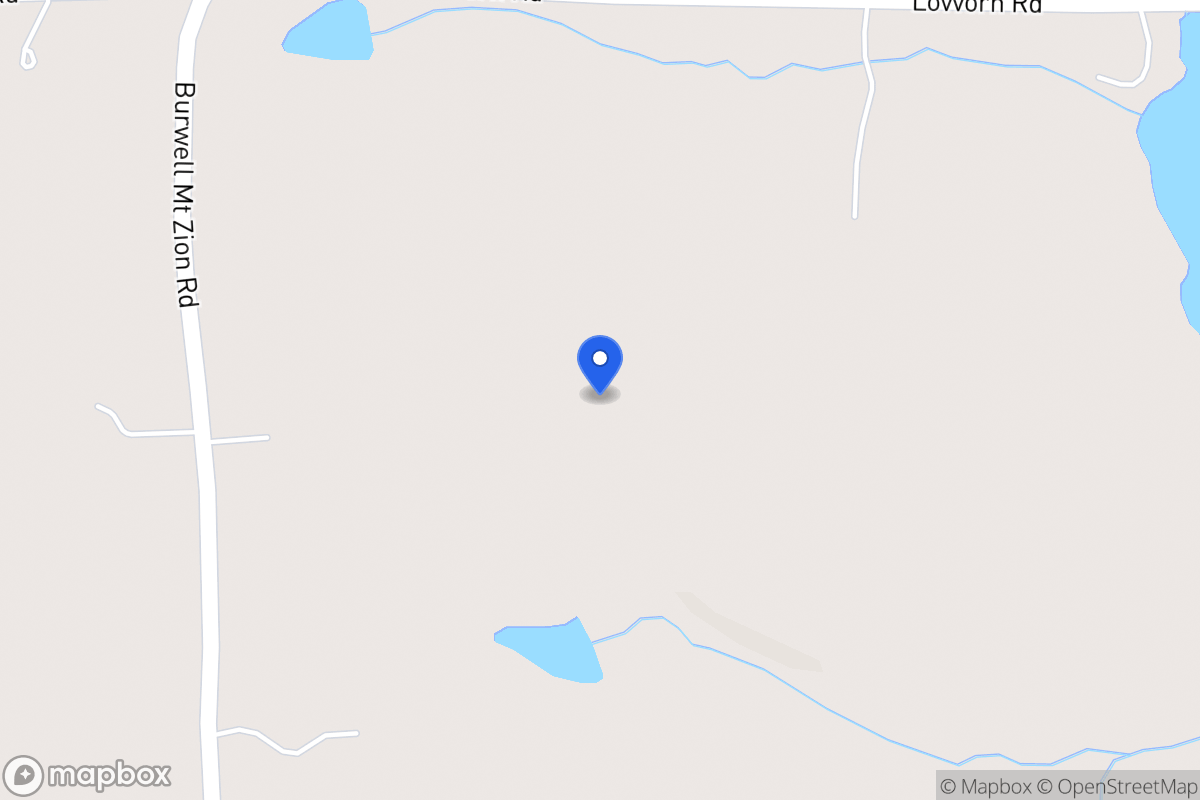 Map of 561 Burwell Mt Zion Rd