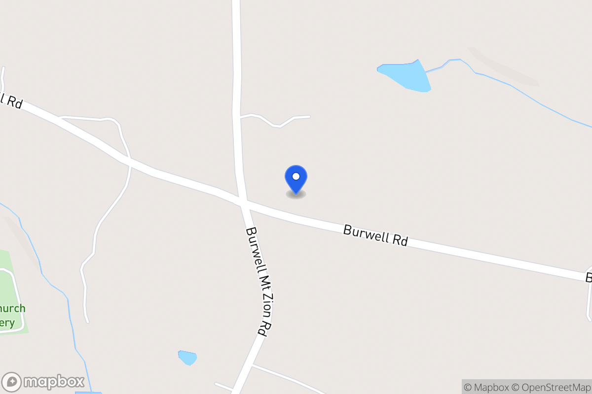 Map of 1619 Burwell Rd