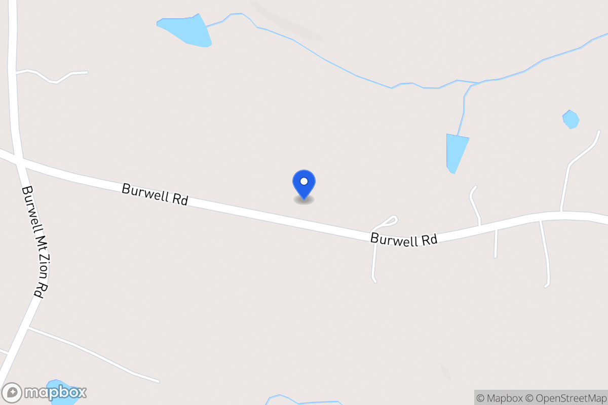 Map of 1457 Burwell Rd