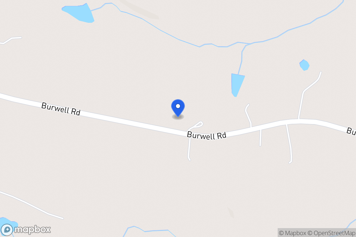 Map of 1431 Burwell Rd
